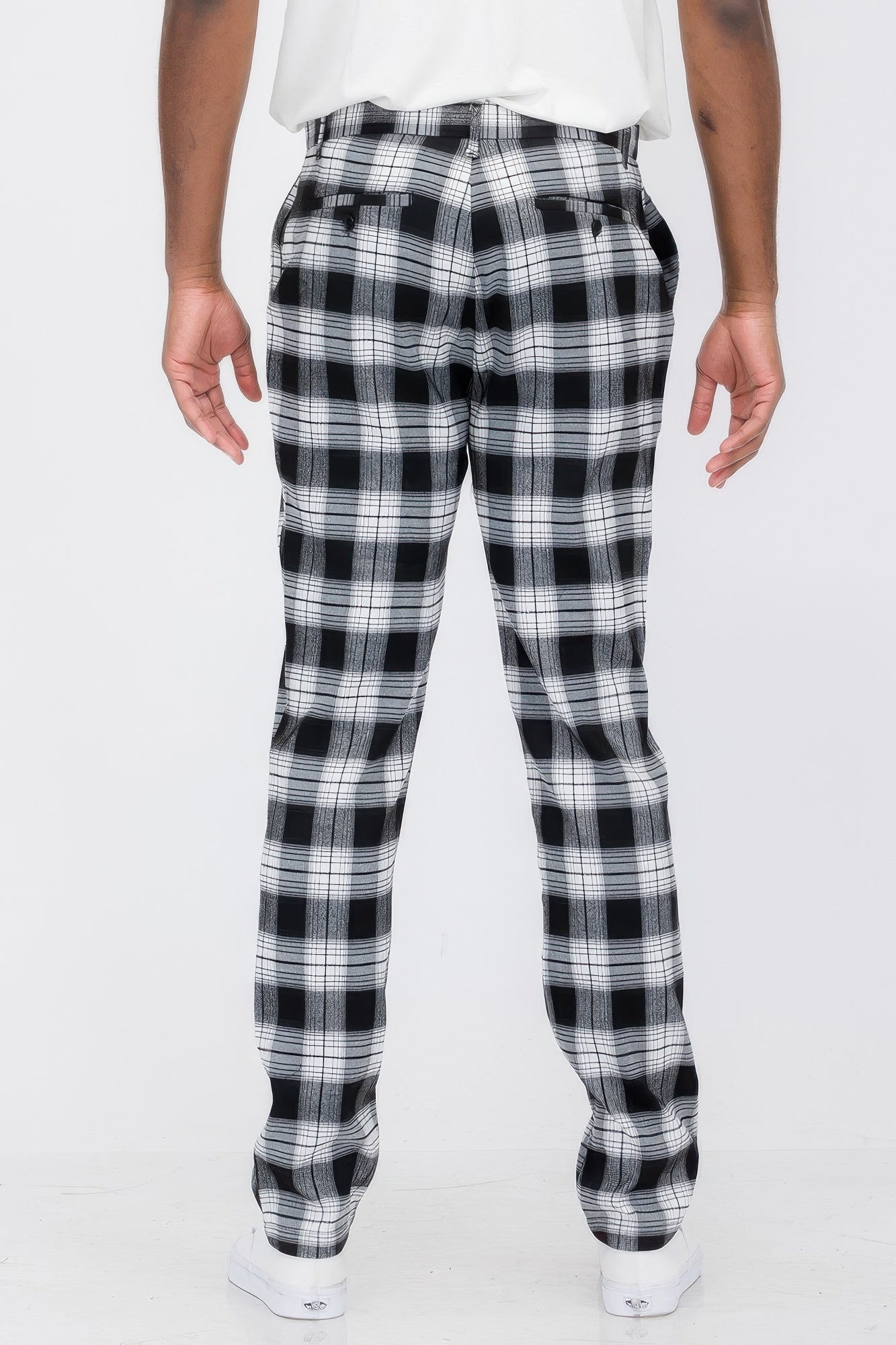 Mens Plaid Trouser Pants - ZumBuys