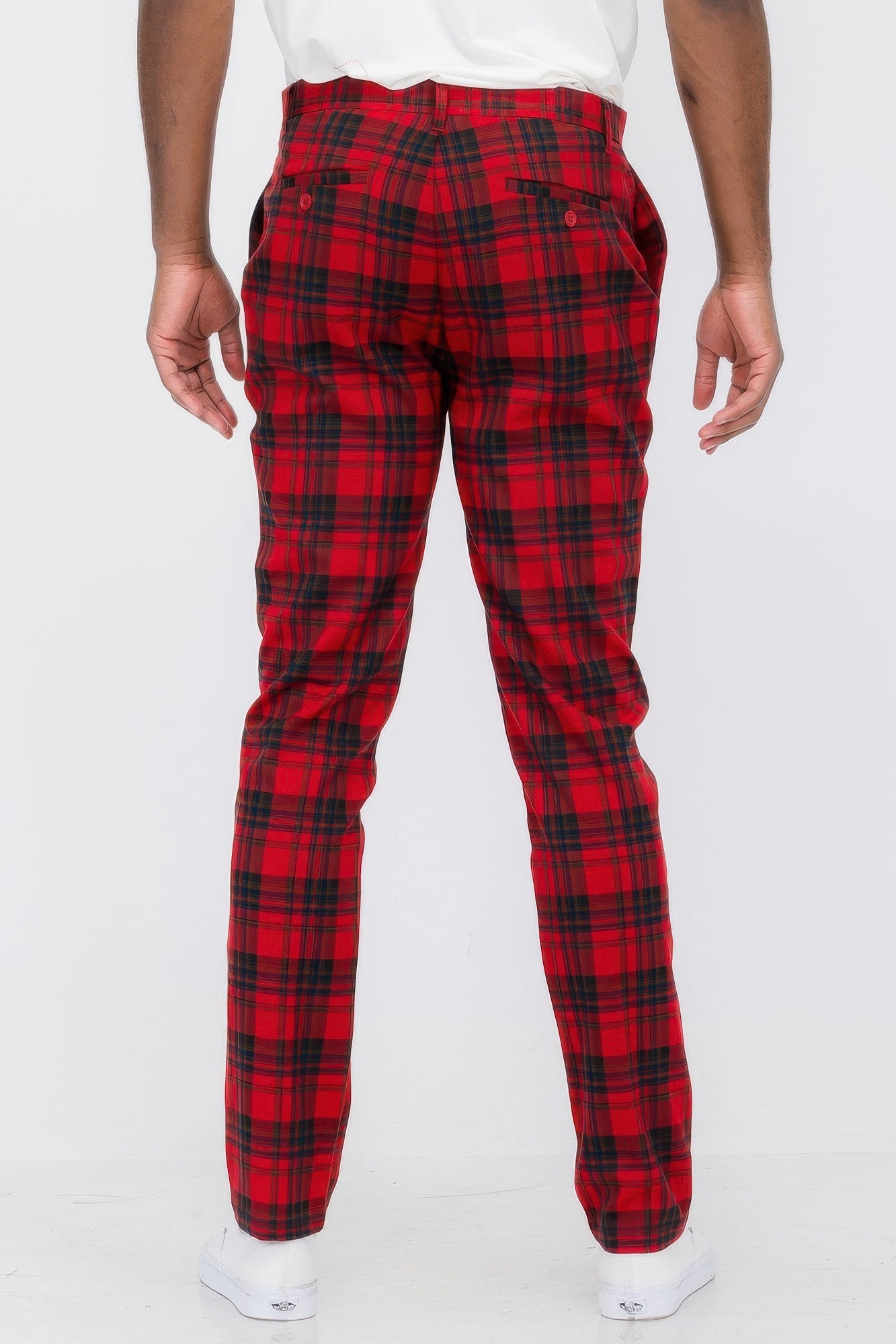 Mens Plaid Trouser Pants - ZumBuys