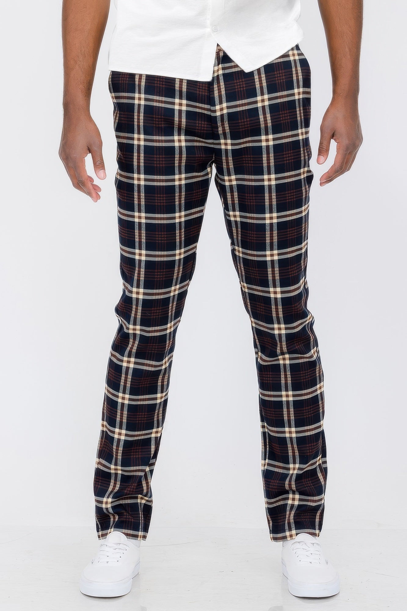 Mens Plaid Trouser Pants - ZumBuys