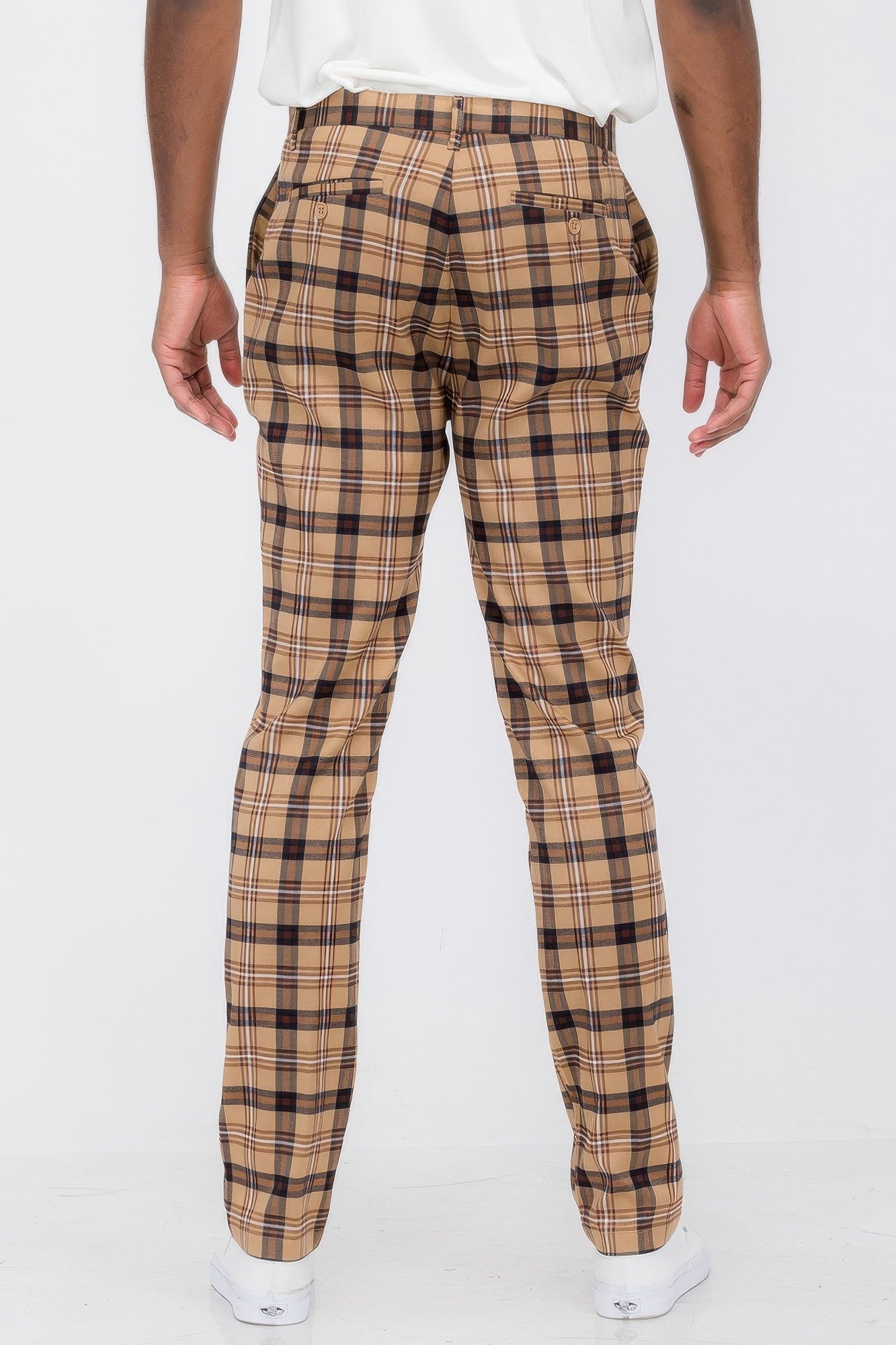 Mens Plaid Trouser Pants - ZumBuys