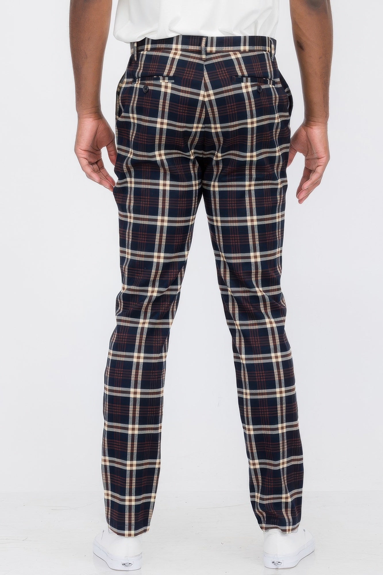 Mens Plaid Trouser Pants - ZumBuys