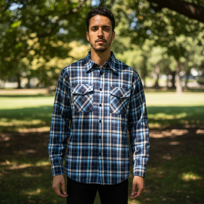 Mens Quilted Padded Flannel - ZumBuys