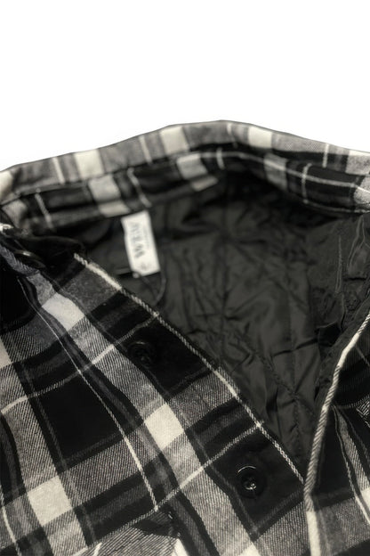 Mens Quilted Padded Flannel - ZumBuys