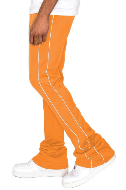 Mens Side Pipe Stacked Flare Pants - ZumBuys