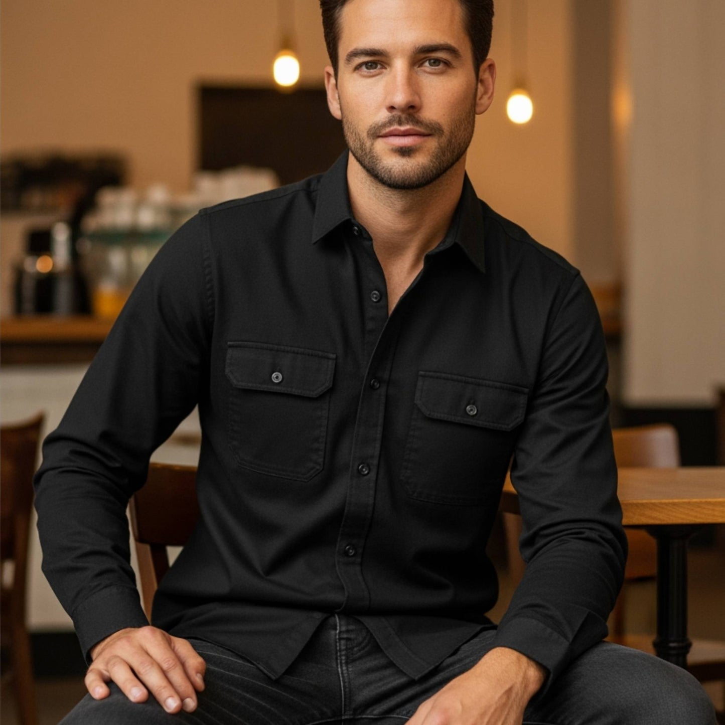 Mens Solid Flannel Shirt - ZumBuys