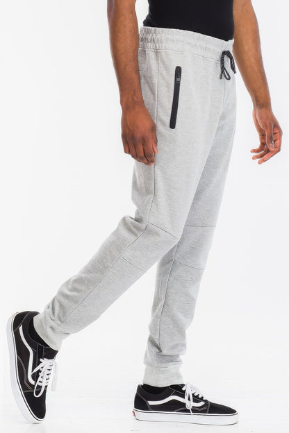 Mens Solid Heathered Jogger - ZumBuys