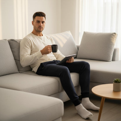 Mens Solid Heathered Jogger - ZumBuys