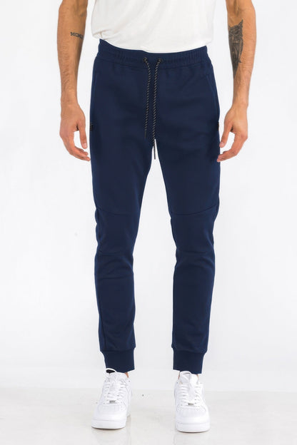 Mens Solid Heathered Jogger - ZumBuys