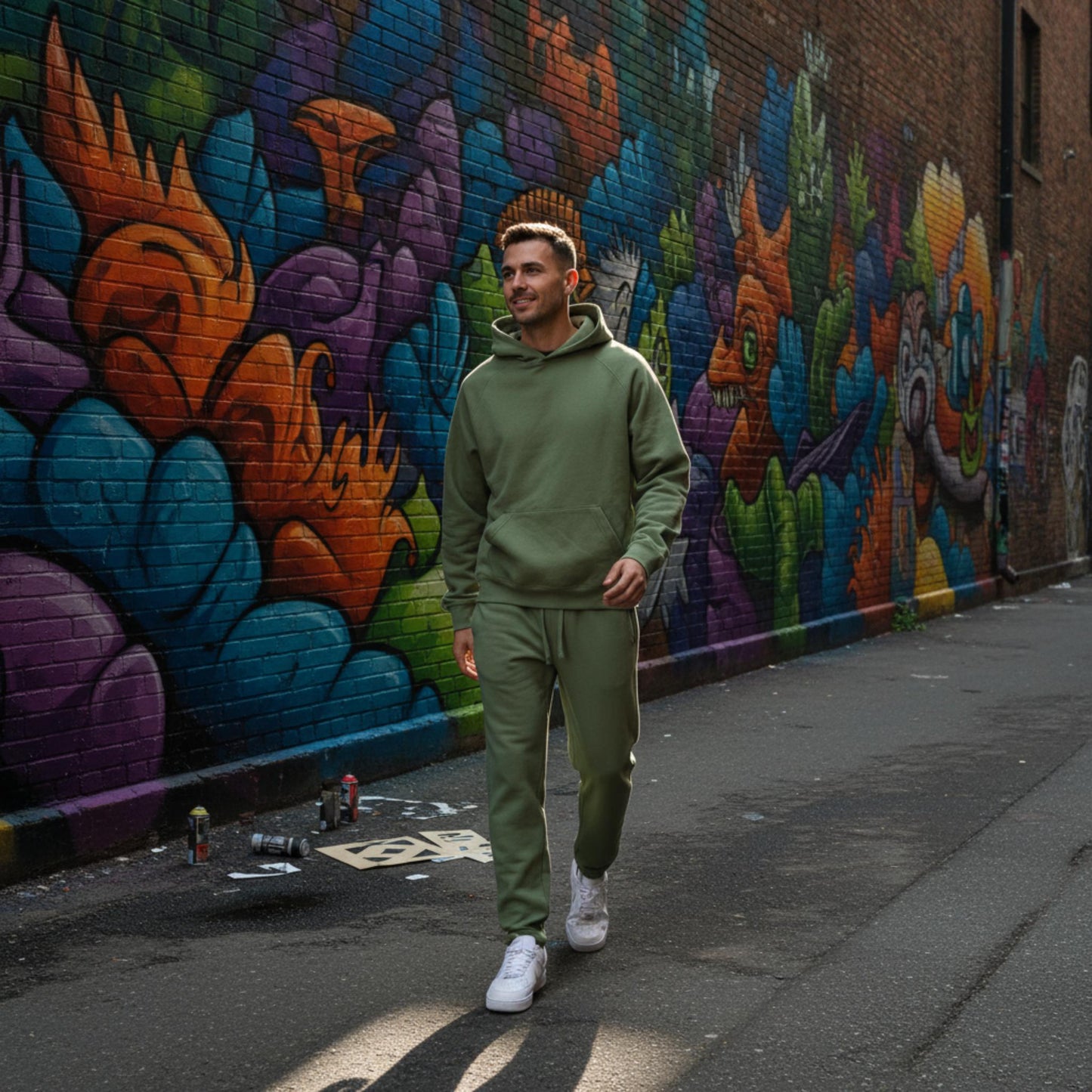 Men's Solid Stacked Flared Track Set - ZumBuys