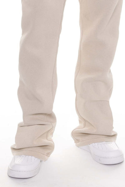 Men's Solid Stacked Flared Track Set - ZumBuys