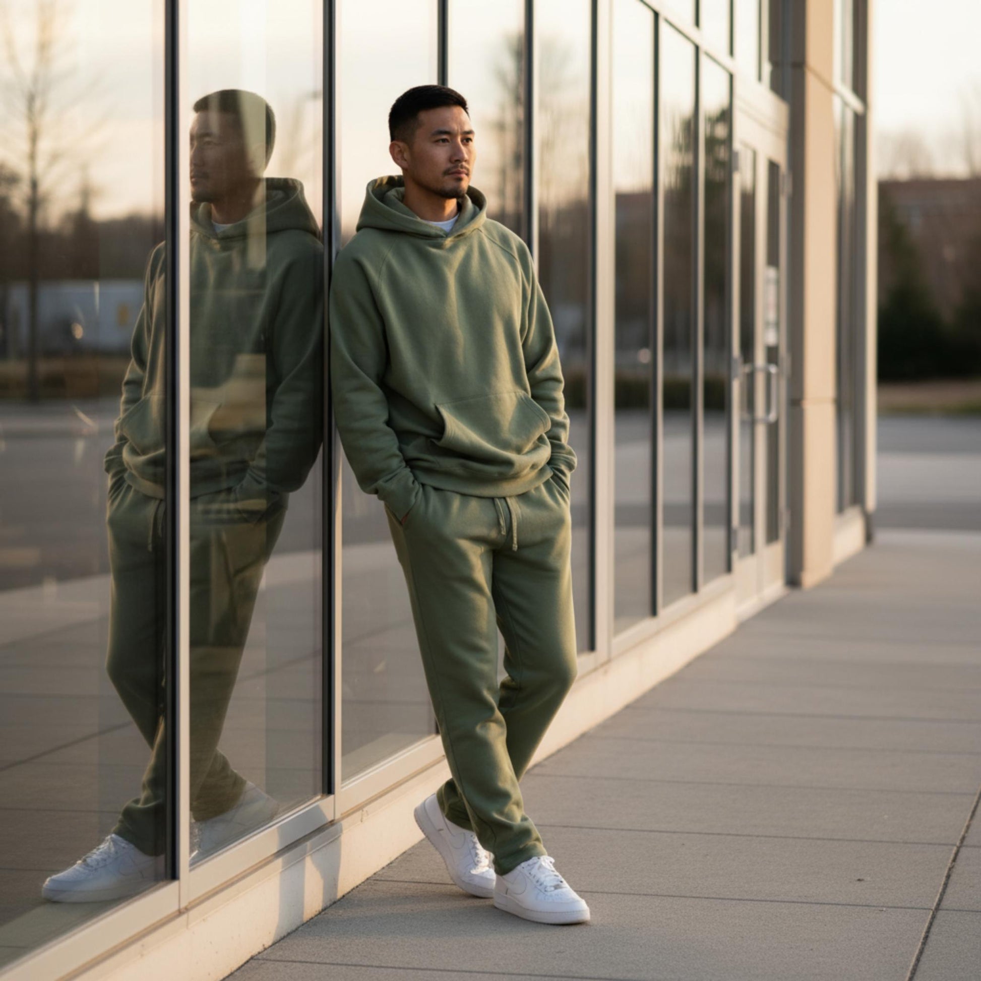 Men's Solid Stacked Flared Track Set - ZumBuys