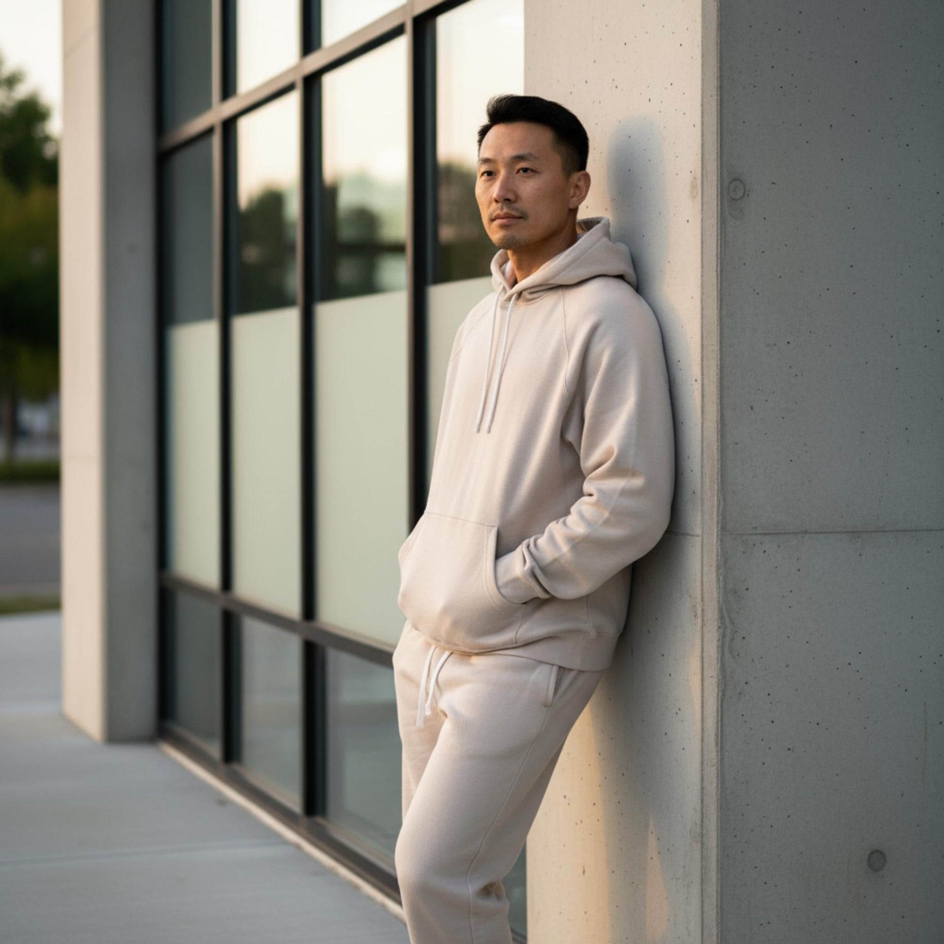 Men's Solid Stacked Flared Track Set - ZumBuys