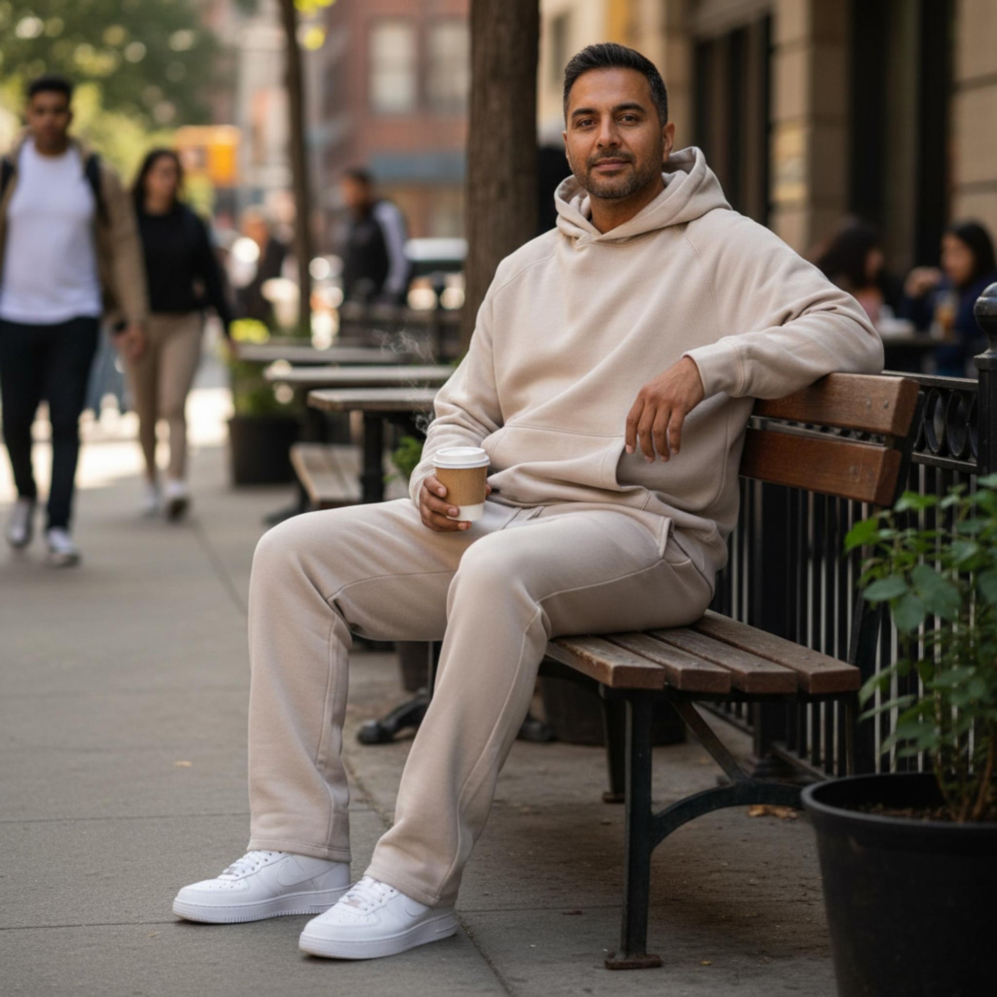 Men's Solid Stacked Flared Track Set - ZumBuys