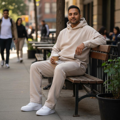 Men's Solid Stacked Flared Track Set - ZumBuys