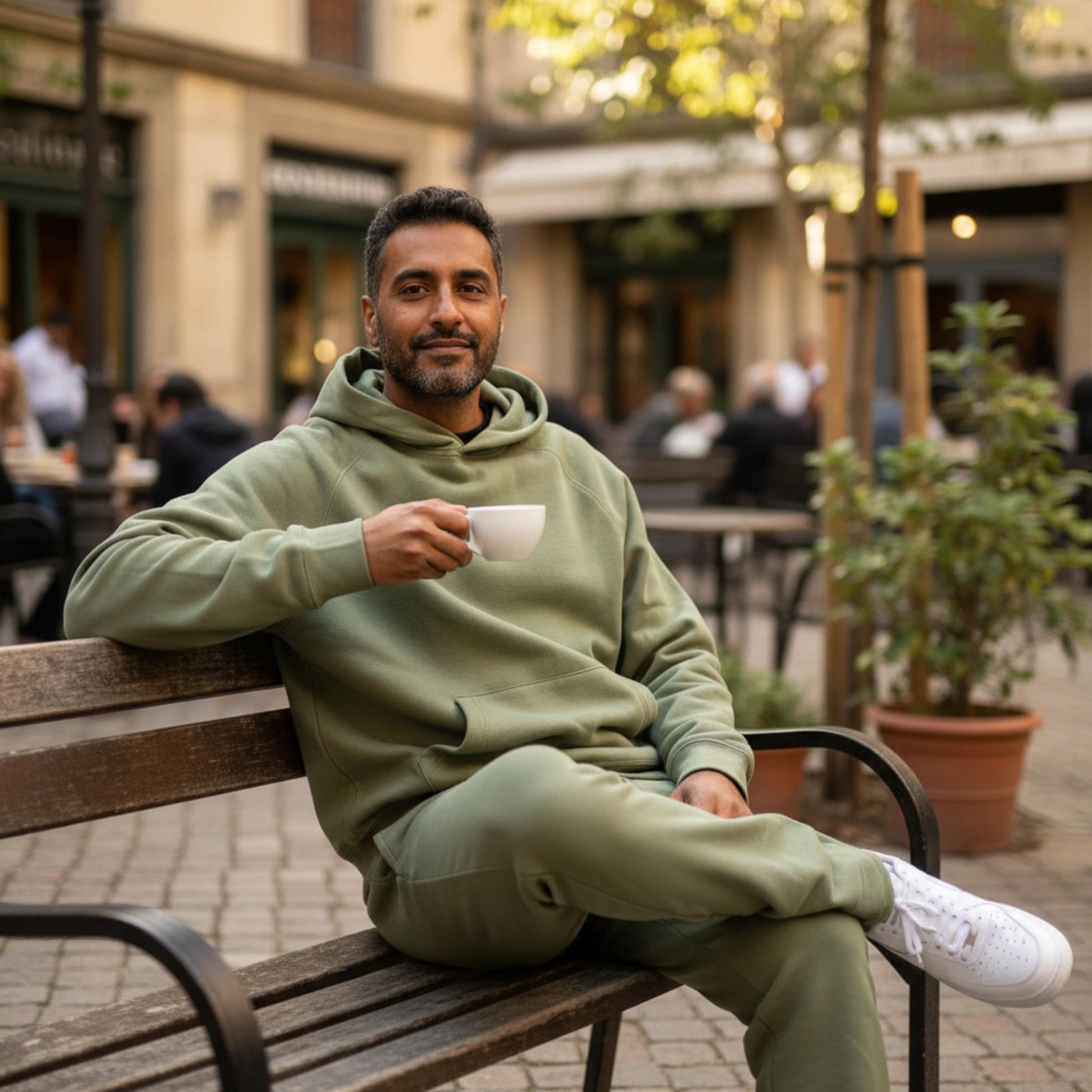 Men's Solid Stacked Flared Track Set - ZumBuys