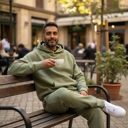 Men's Solid Stacked Flared Track Set - ZumBuys