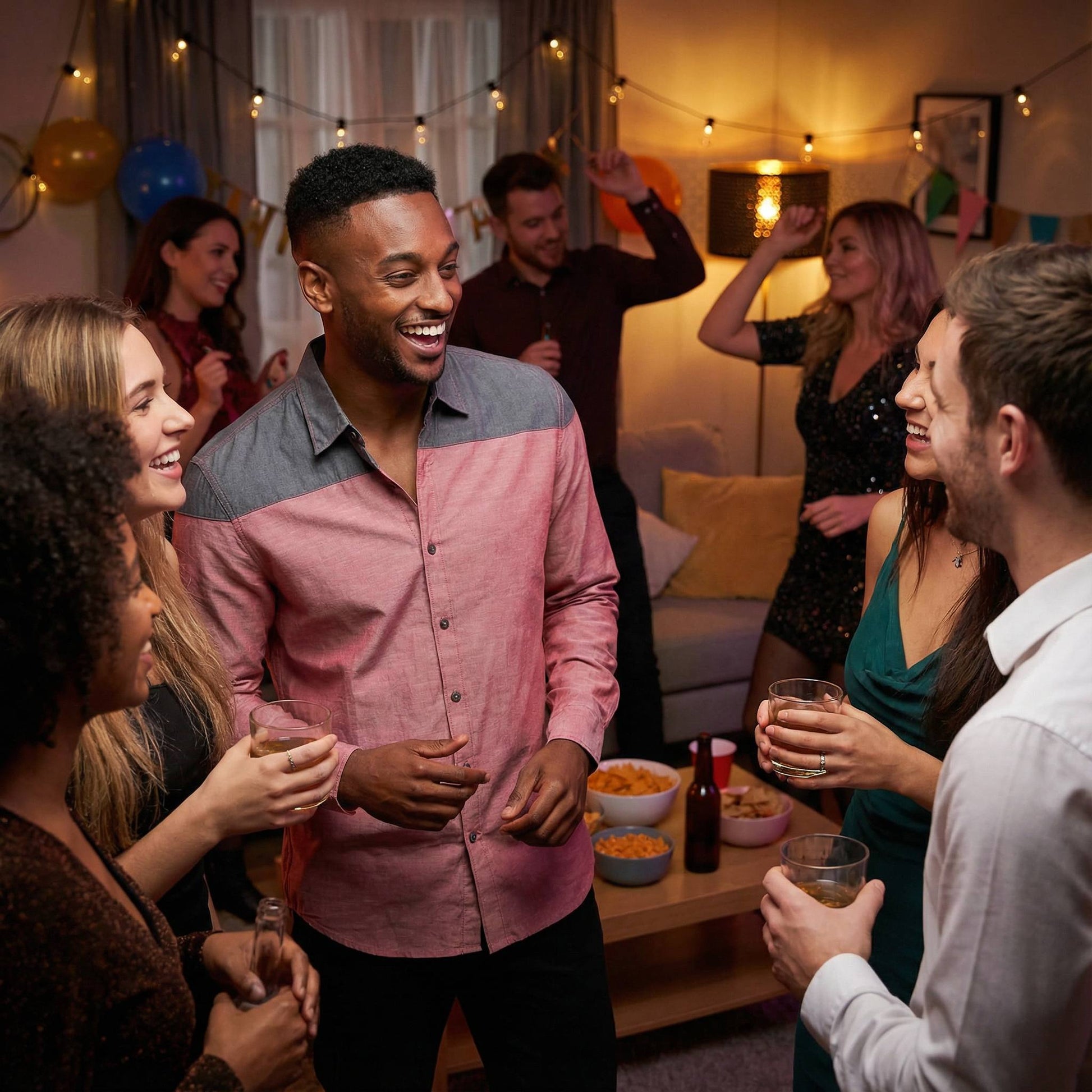 Men's Two Tone Long Sleeve Button Down Shirt - ZumBuys