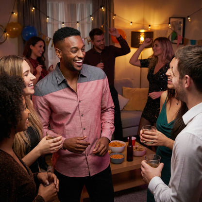 Men's Two Tone Long Sleeve Button Down Shirt - ZumBuys