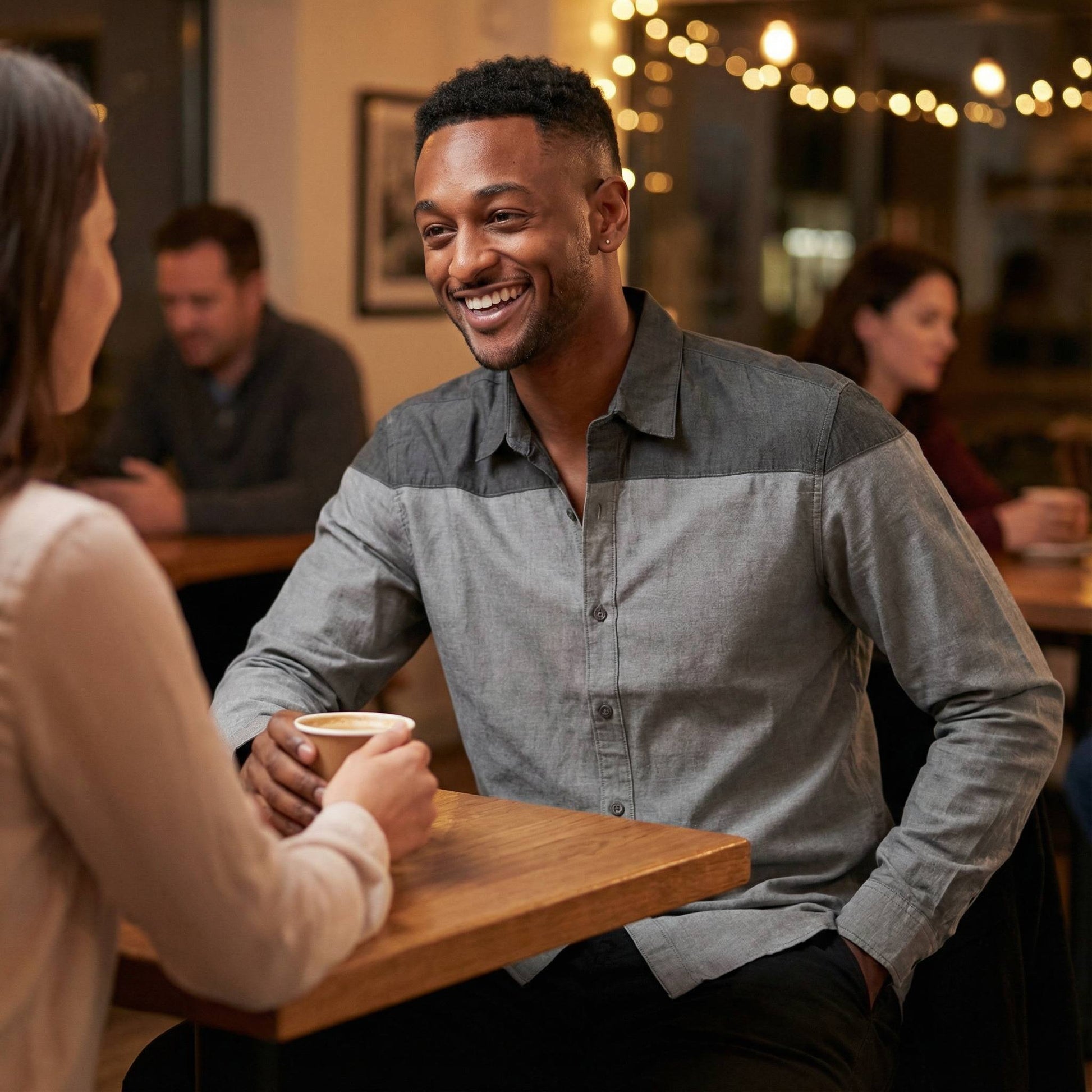 Men's Two Tone Long Sleeve Button Down Shirt - ZumBuys