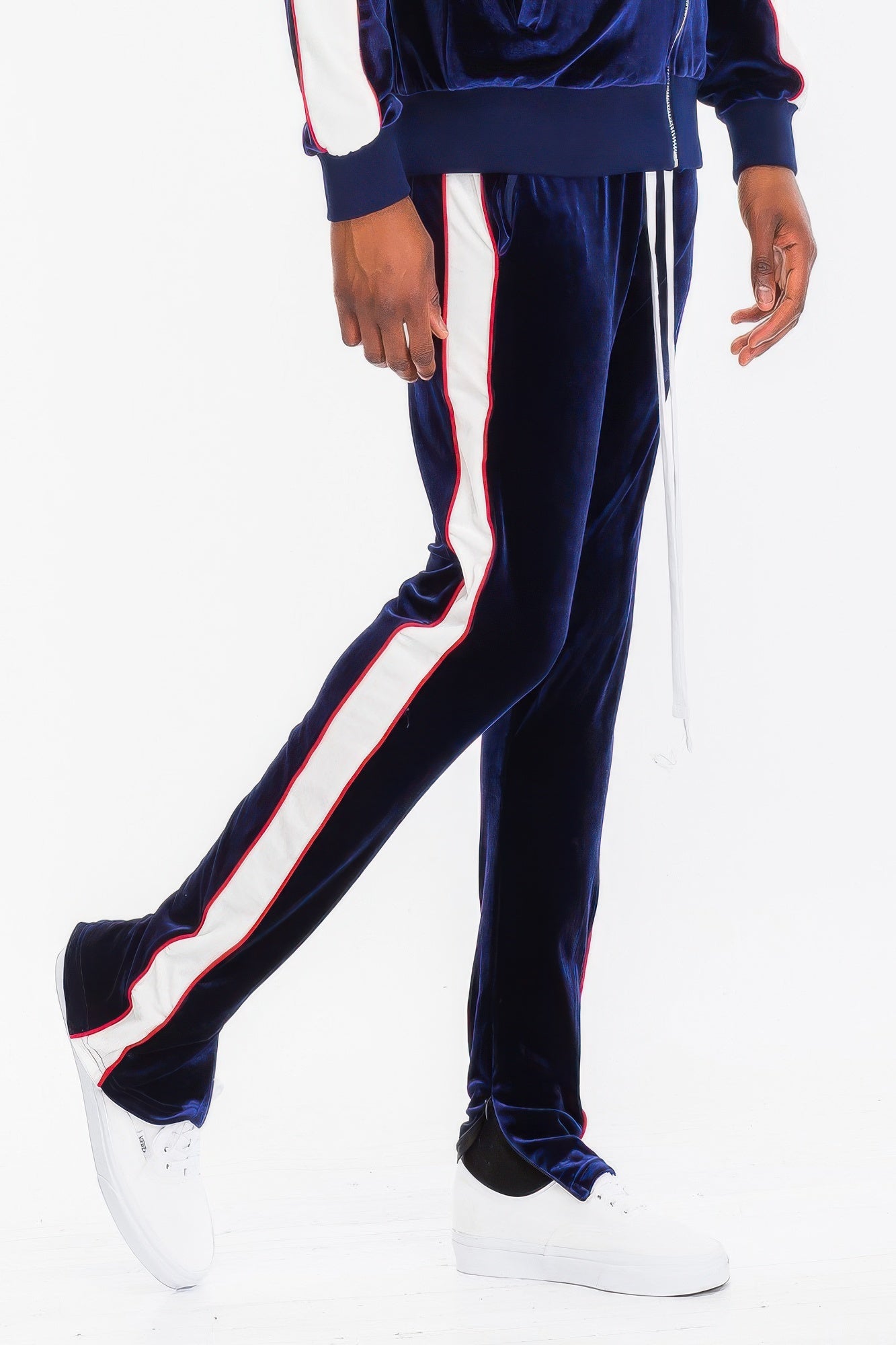 Mens Velour Track Jacket And Track Pant Set - ZumBuys