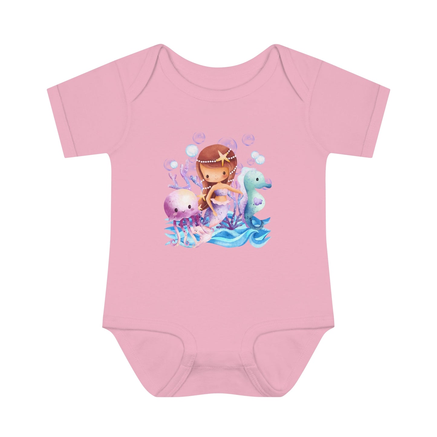 Mermagic Infant Fine Jersey Bodysuit - ZumBuys