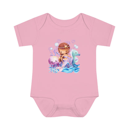 Mermagic Infant Fine Jersey Bodysuit - ZumBuys