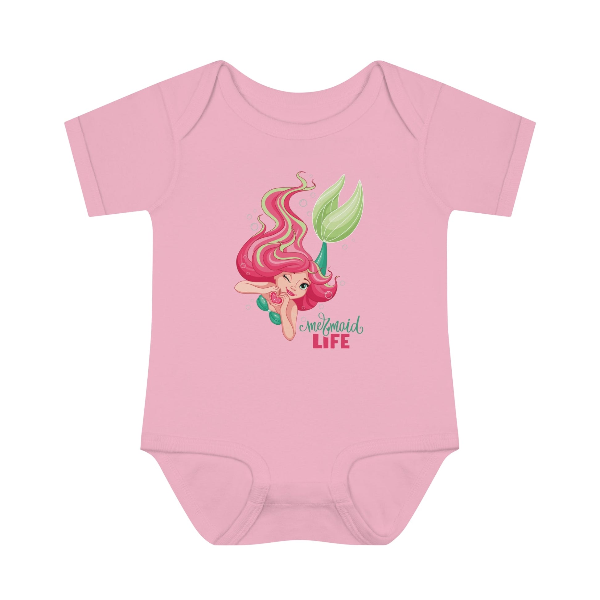 Mermaid Charm Infant Fine Jersey Bodysuit - ZumBuys