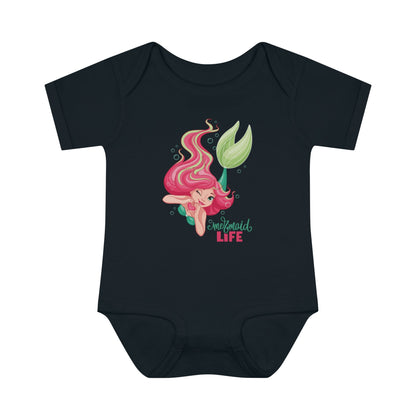 Mermaid Charm Infant Fine Jersey Bodysuit - ZumBuys