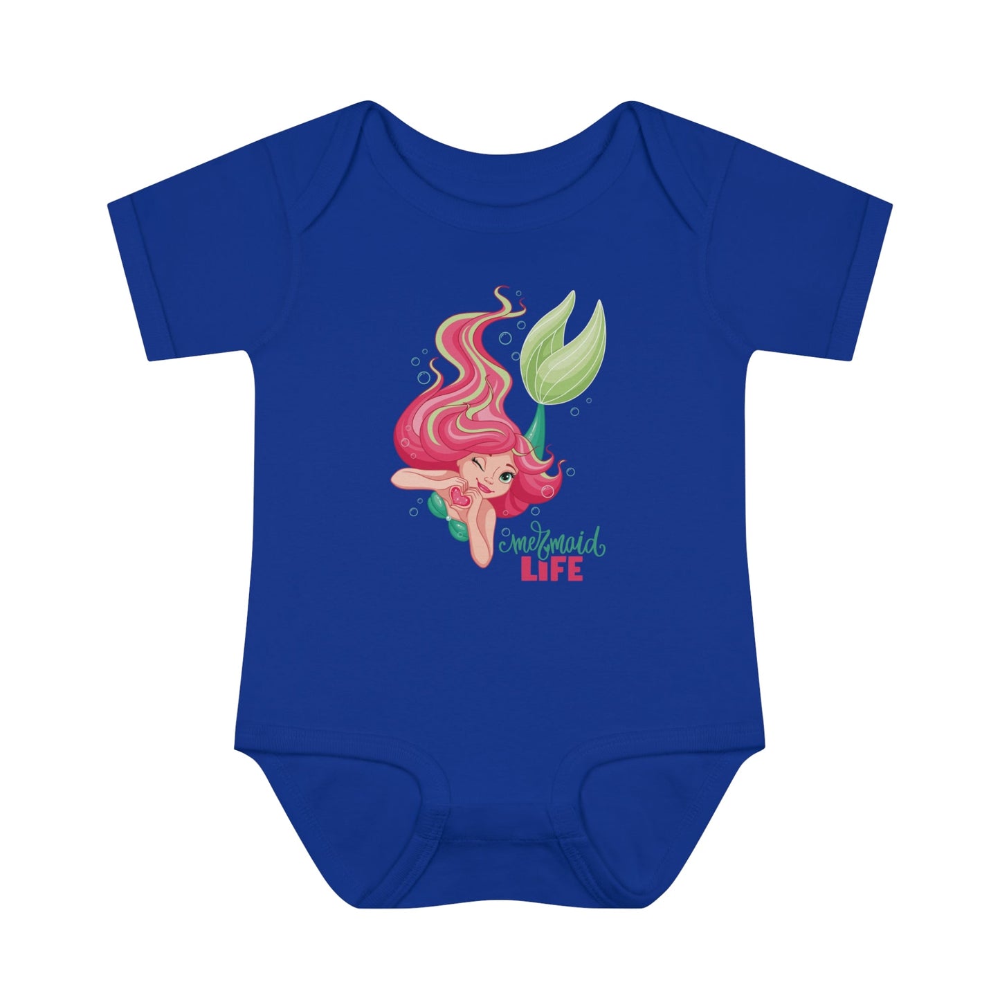 Mermaid Charm Infant Fine Jersey Bodysuit - ZumBuys