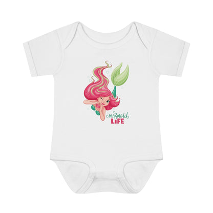 Mermaid Charm Infant Fine Jersey Bodysuit - ZumBuys