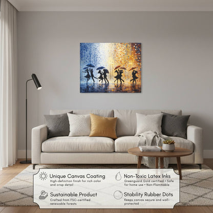 Midnight Rain Waltz Matte Canvas, Stretched, 1.25" - ZumBuys