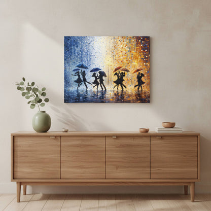 Midnight Rain Waltz Matte Canvas, Stretched, 1.25" - ZumBuys