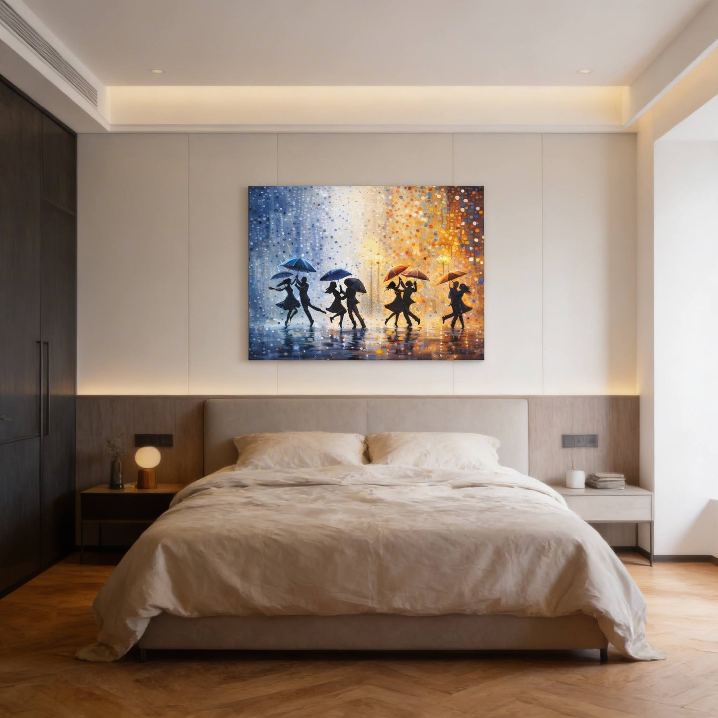 Midnight Rain Waltz Matte Canvas, Stretched, 1.25" - ZumBuys