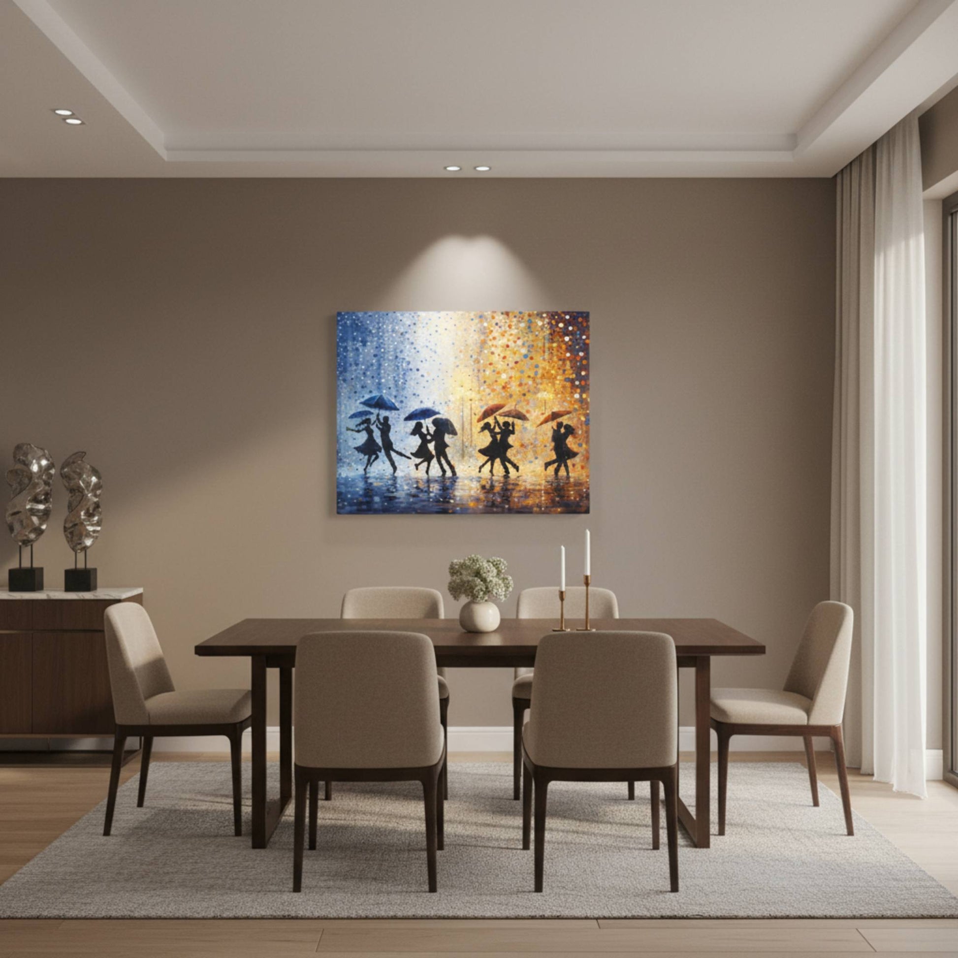 Midnight Rain Waltz Matte Canvas, Stretched, 1.25" - ZumBuys