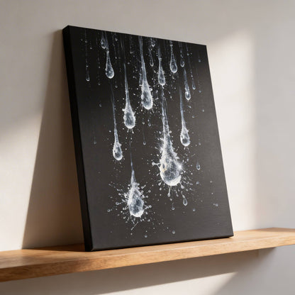 Midnight Silverfalls Matte Canvas, Stretched, 1.25" - ZumBuys