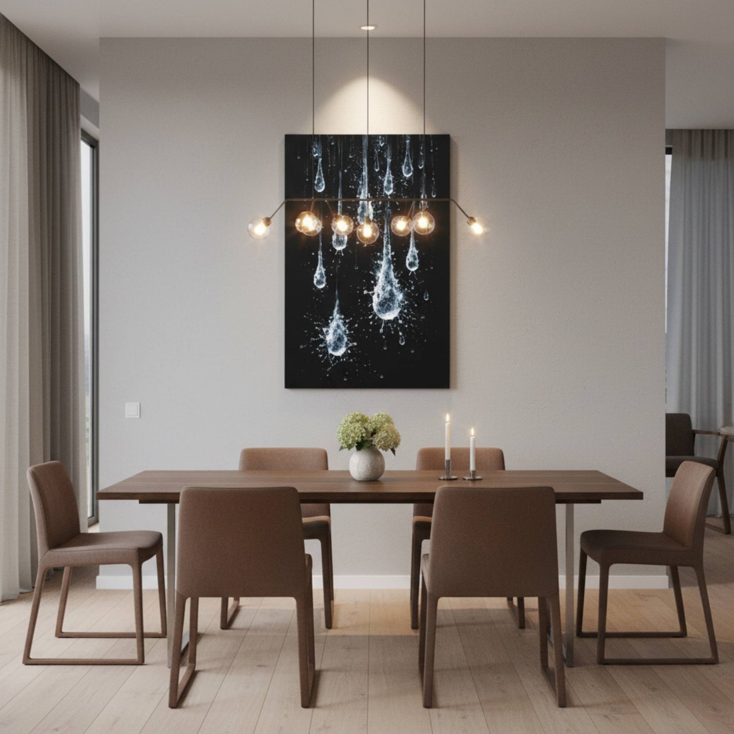 Midnight Silverfalls Matte Canvas, Stretched, 1.25" - ZumBuys