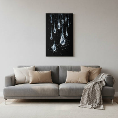 Midnight Silverfalls Matte Canvas, Stretched, 1.25" - ZumBuys