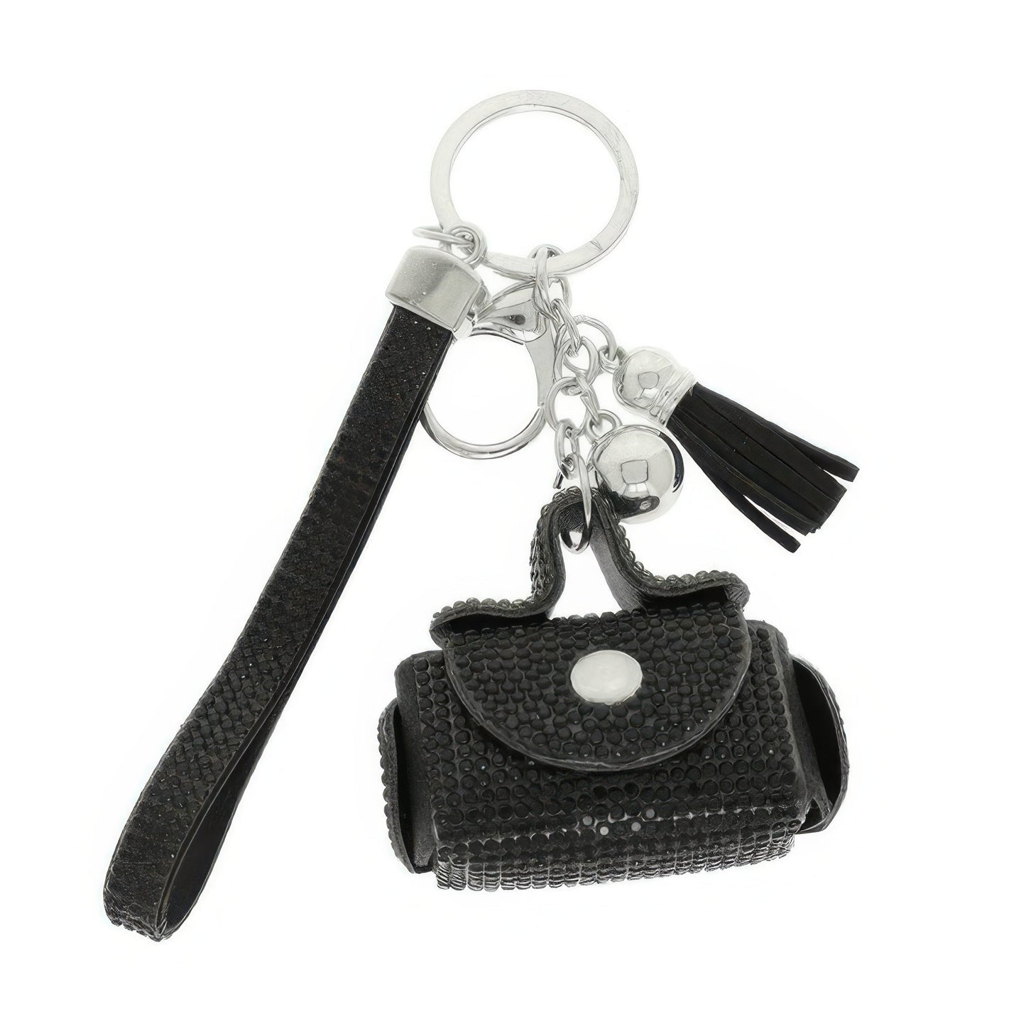Mini Leather Purse Earbud Case Keychain - ZumBuys