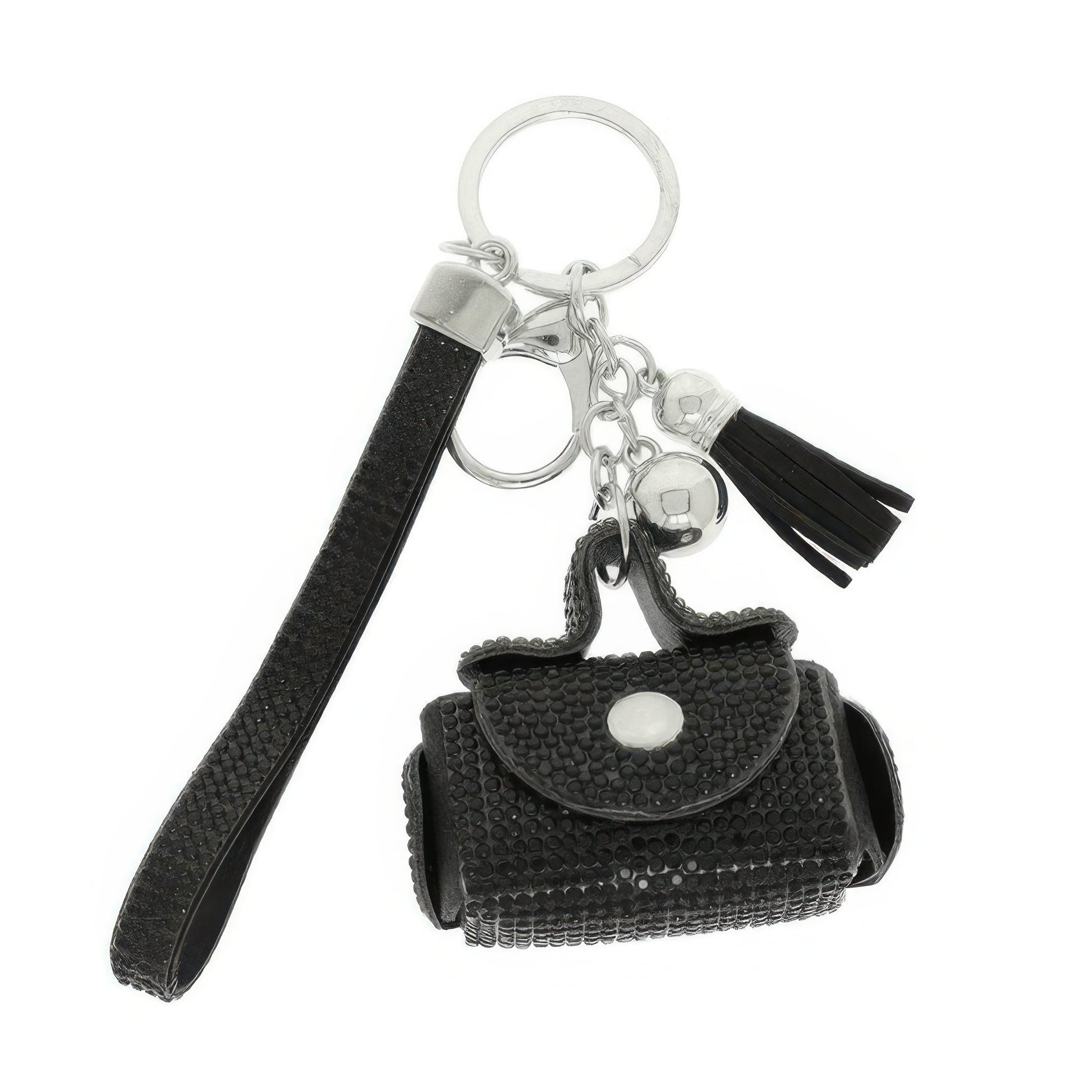Mini Leather Purse Earbud Case Keychain - ZumBuys