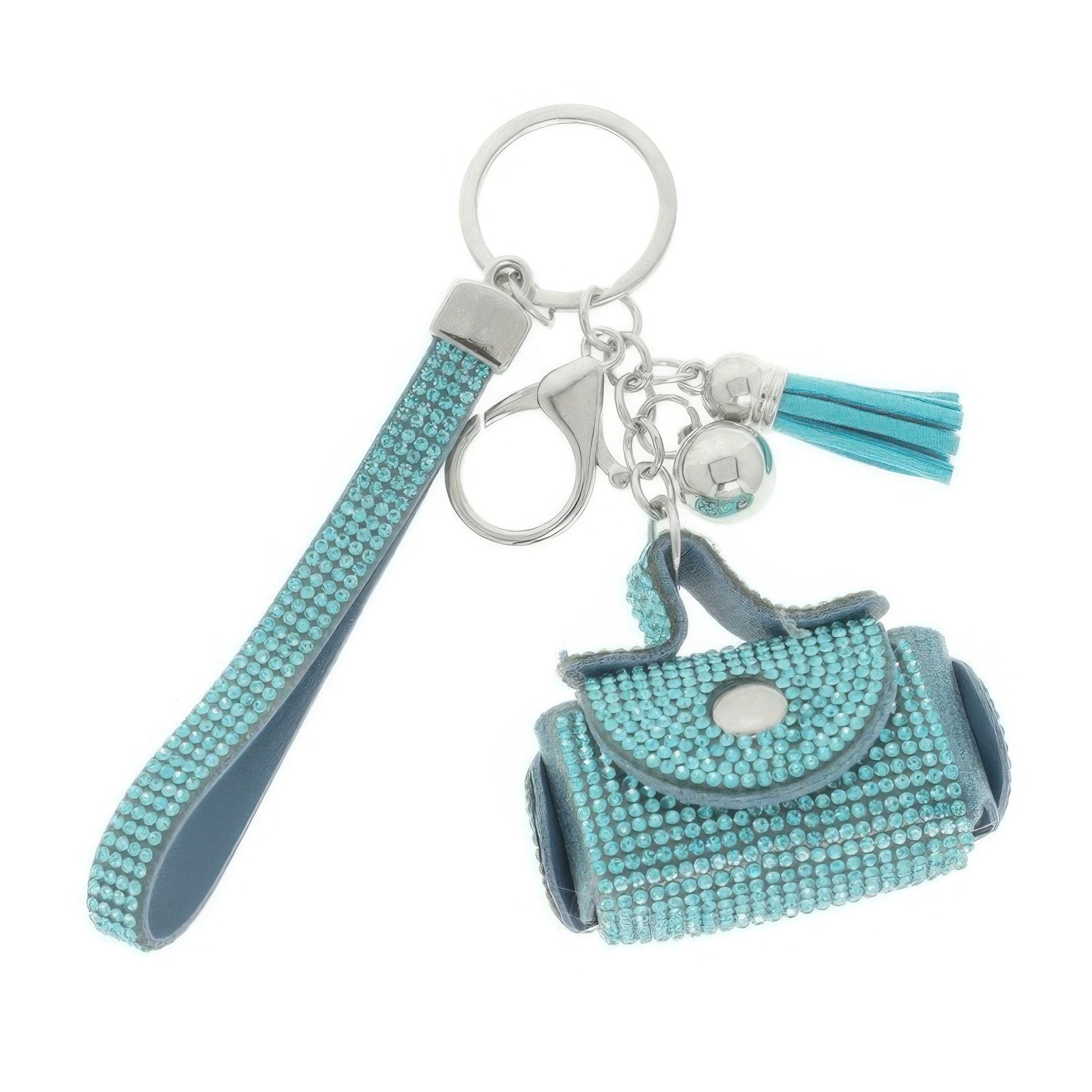 Mini Leather Purse Earbud Case Keychain - ZumBuys