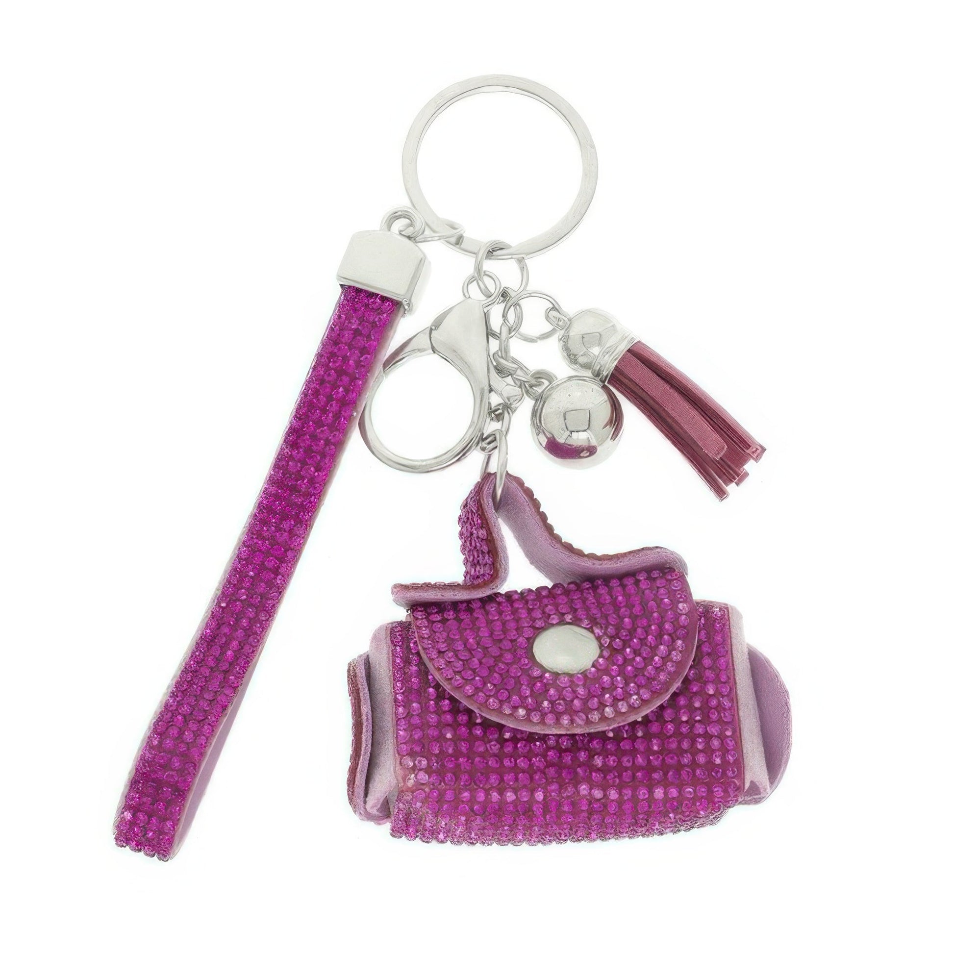 Mini Leather Purse Earbud Case Keychain - ZumBuys