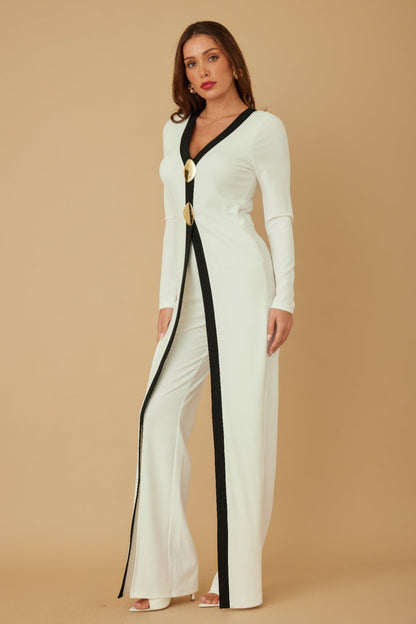 Mirror Stone Long Layer Jumpsuit - ZumBuys