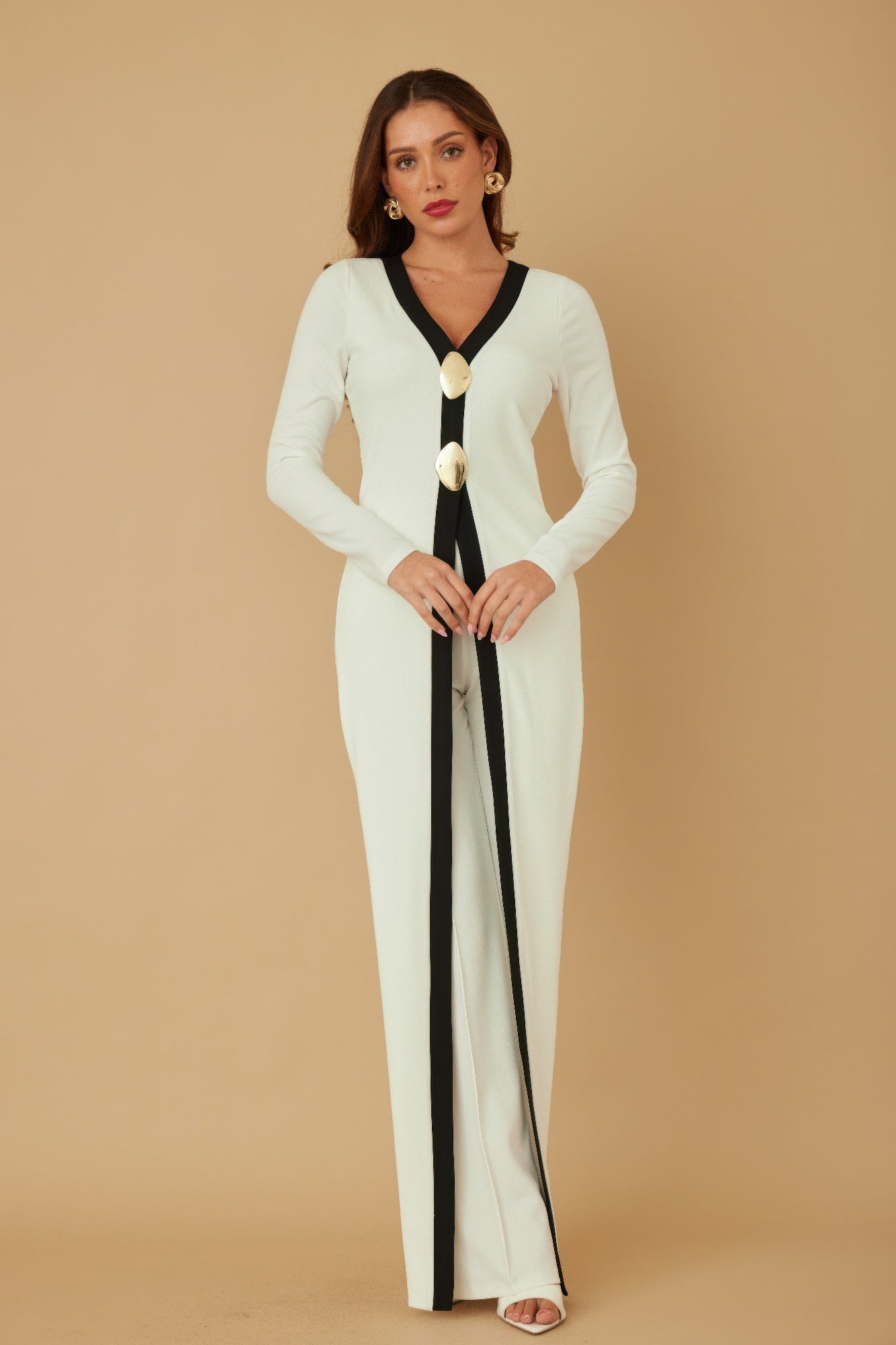 Mirror Stone Long Layer Jumpsuit - ZumBuys