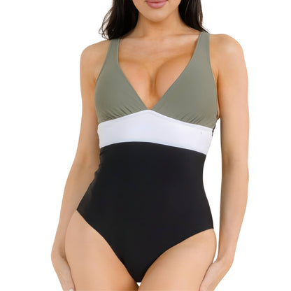 Modern Colorblock One Piece - ZumBuys