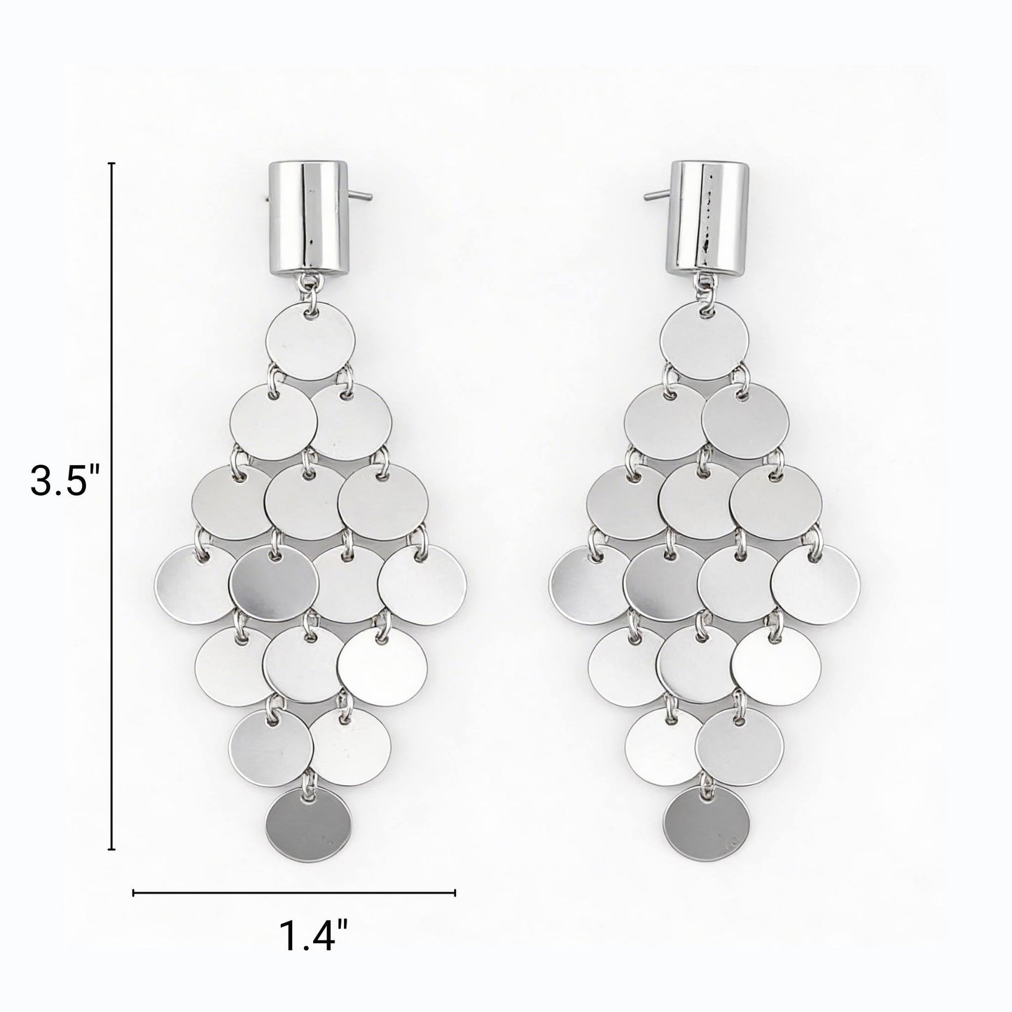 Modern Diamond Sequin Earrings - ZumBuys