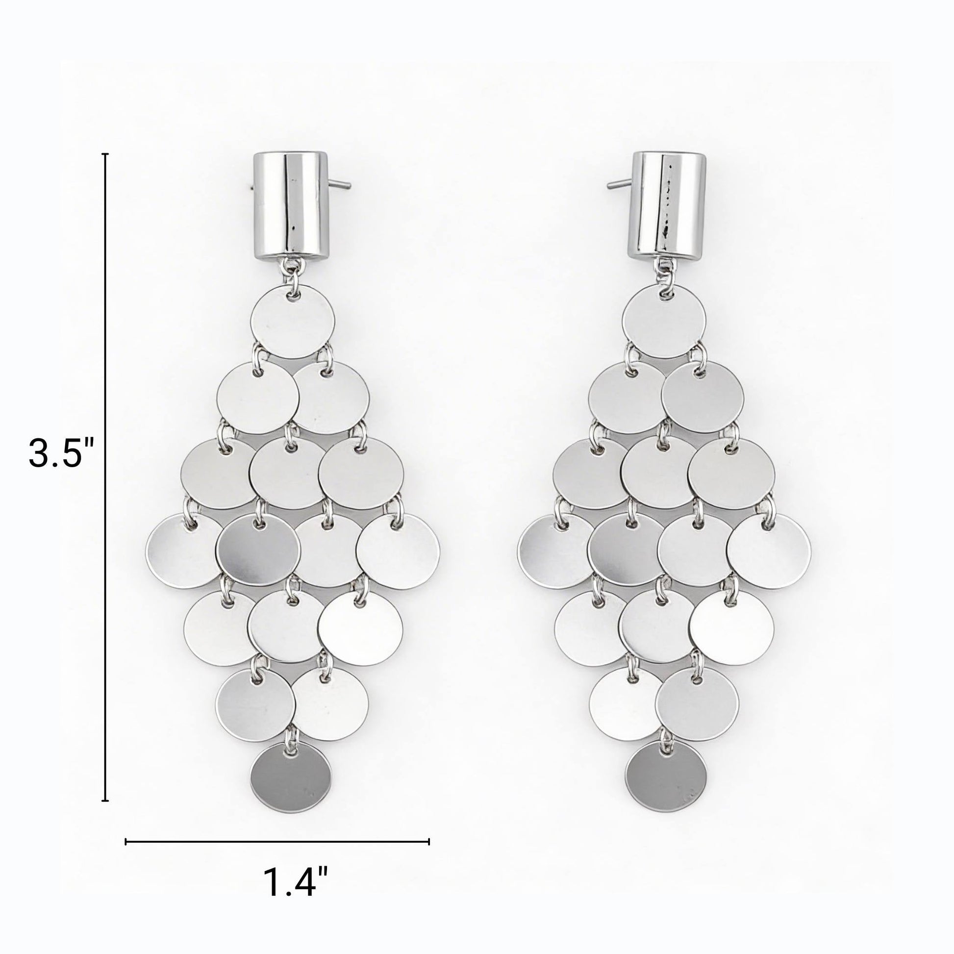 Modern Diamond Sequin Earrings - ZumBuys