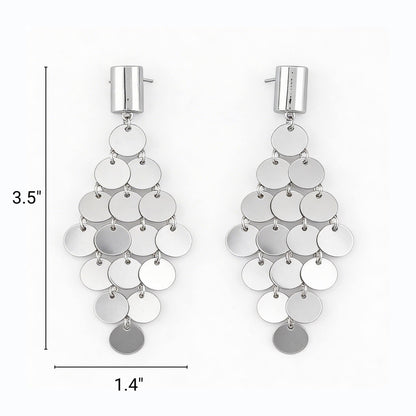 Modern Diamond Sequin Earrings - ZumBuys