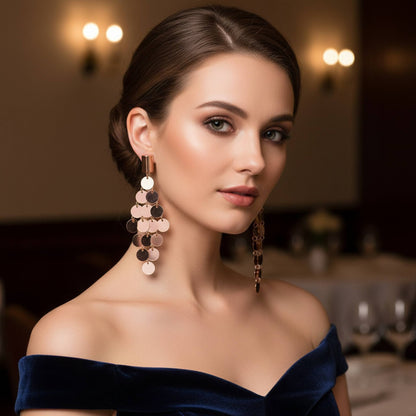 Modern Diamond Sequin Earrings - ZumBuys