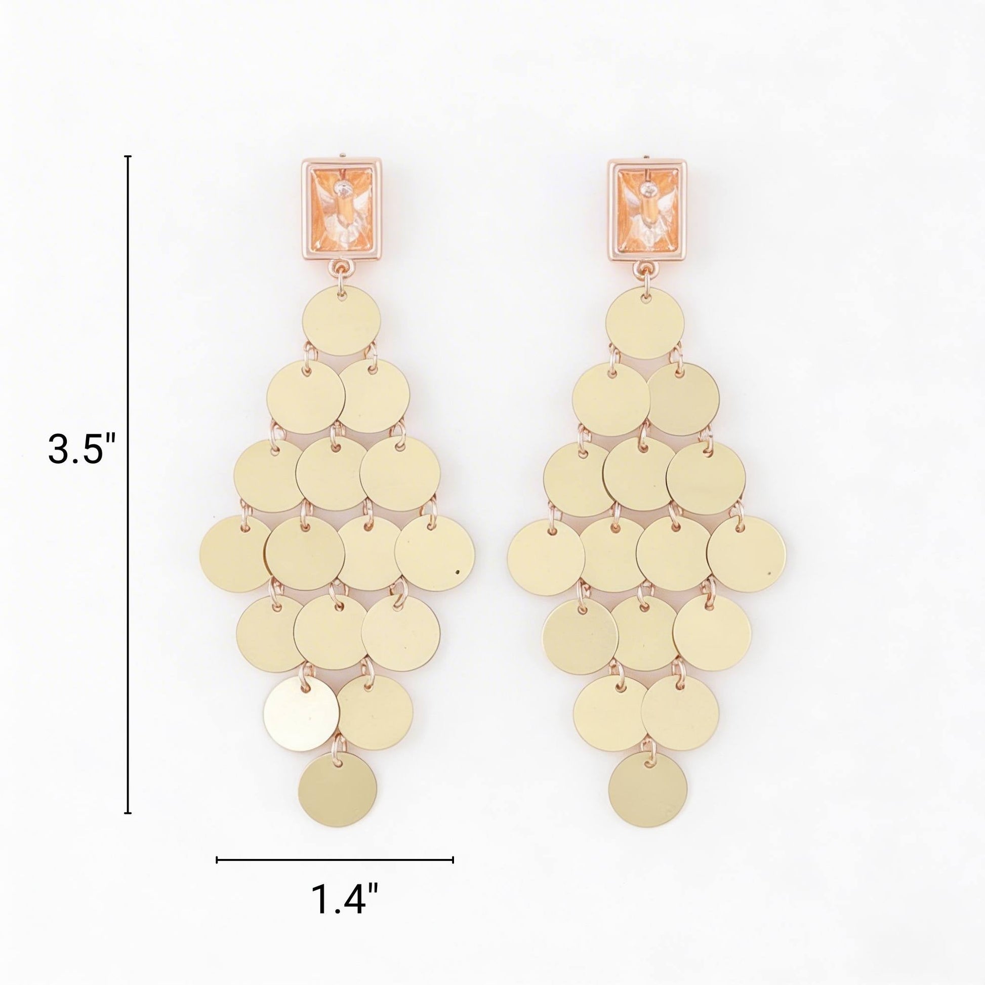 Modern Diamond Sequin Earrings - ZumBuys