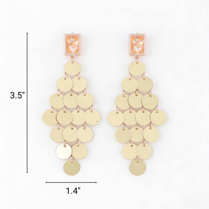 Modern Diamond Sequin Earrings - ZumBuys